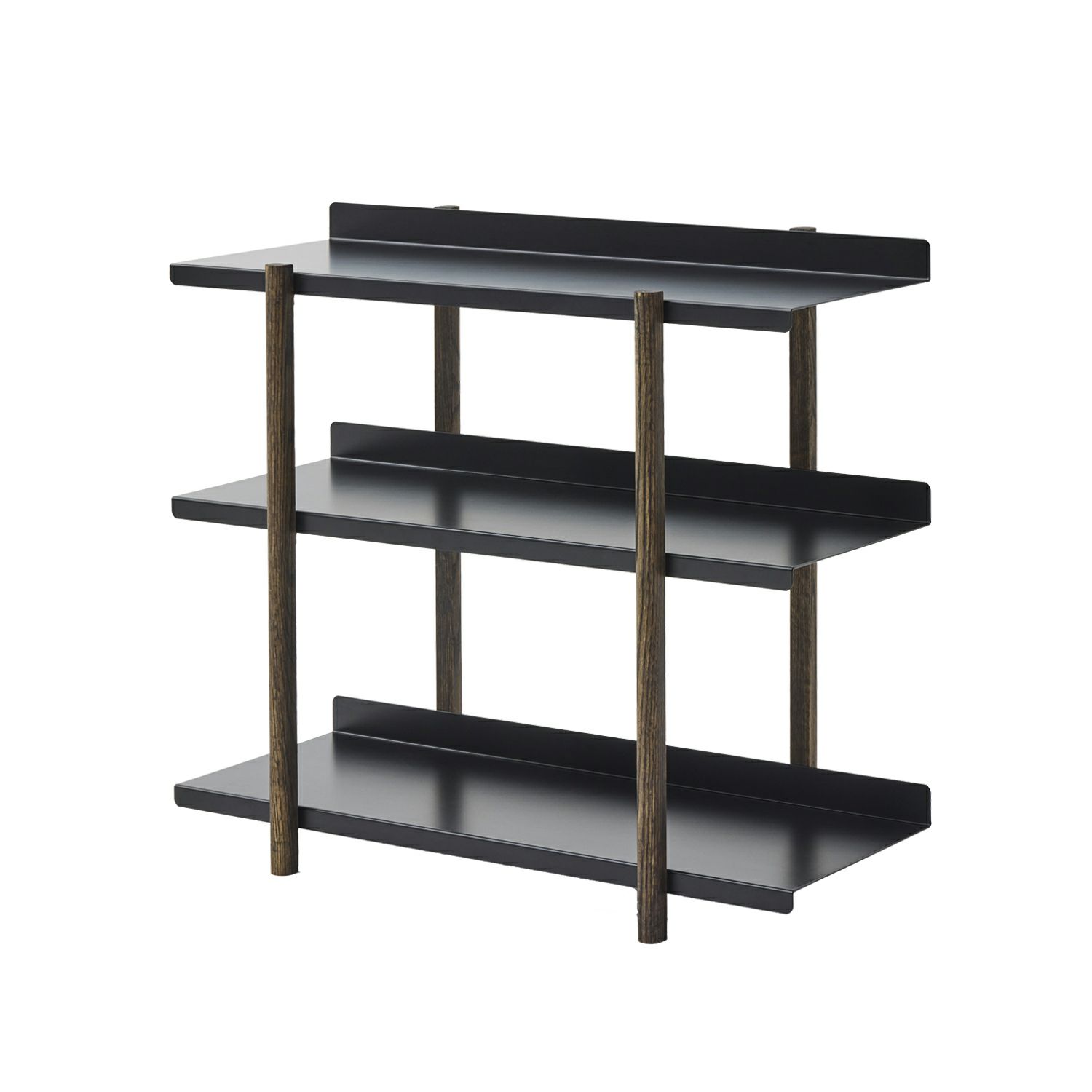 DUENDE デュエンデ MARGE SHELF 3 BK OIL STAIN FINISH マージ シェルフ ブラック オイルステインフィニッシュ DU0328BK カラー：ブラック デザイン：芦沢 啓治