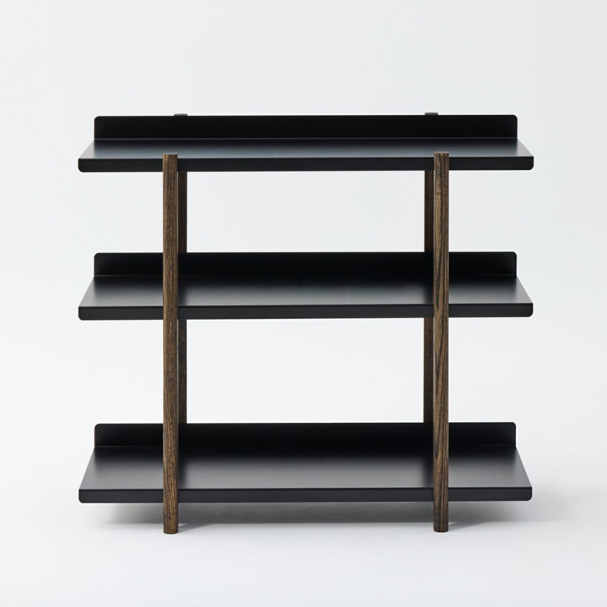DUENDE デュエンデ MARGE SHELF 3 BK OIL STAIN FINISH マージ シェルフ ブラック オイルステインフィニッシュ DU0328BK カラー：ブラック デザイン：芦沢 啓治