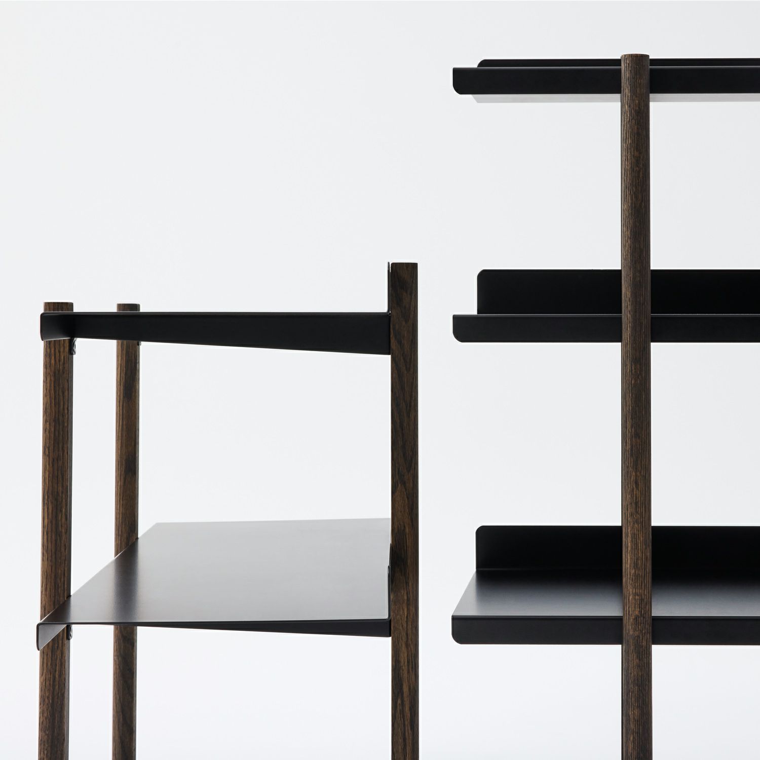 DUENDE デュエンデ MARGE SHELF 3 BK OIL STAIN FINISH マージ シェルフ ブラック オイルステインフィニッシュ DU0328BK カラー：ブラック デザイン：芦沢 啓治