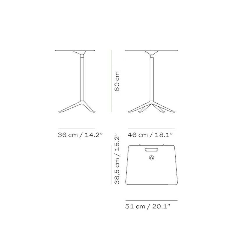FRITZ HANSEN フリッツ・ハンセン LITTLE FRIEND リトルフレンド KS14 4本脚 スクエア天板 サイドテーブル 高さ固定式 カラー：8色 デザイン：キャスパー・サルト