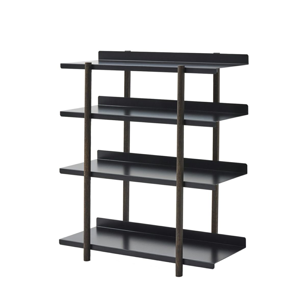 DUENDE デュエンデ MARGE SHELF 4 BK OIL STAIN FINISH マージ シェルフ ブラック オイルステインフィニッシュ DU0329BK カラー：ブラック デザイン：芦沢 啓治