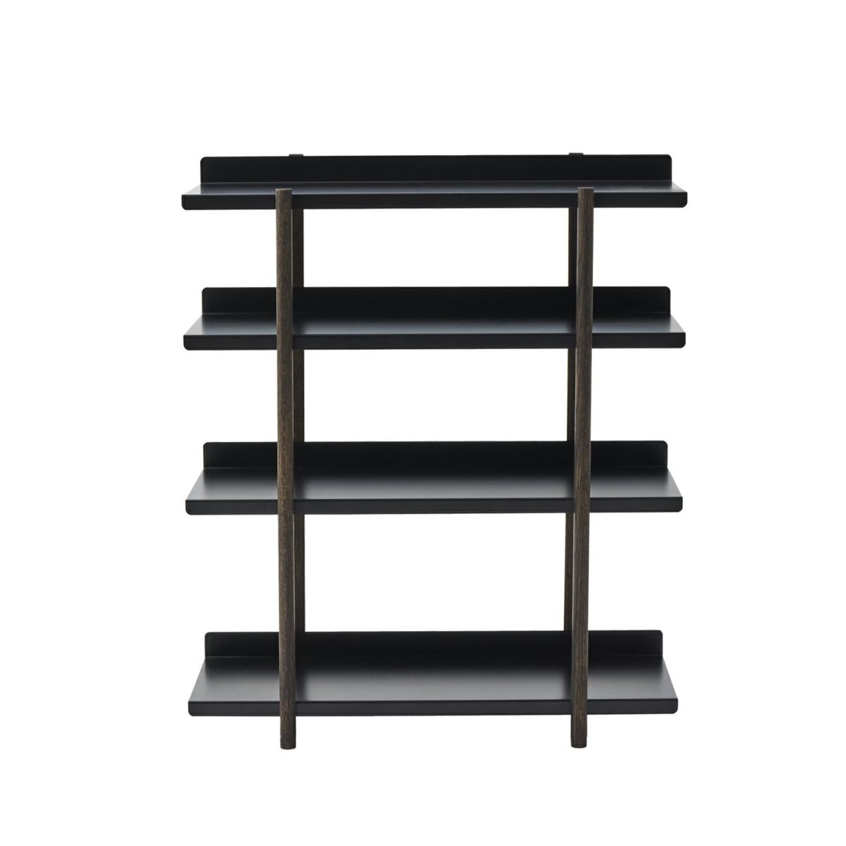 DUENDE デュエンデ MARGE SHELF 4 BK OIL STAIN FINISH マージ シェルフ ブラック オイルステインフィニッシュ DU0329BK カラー：ブラック デザイン：芦沢 啓治