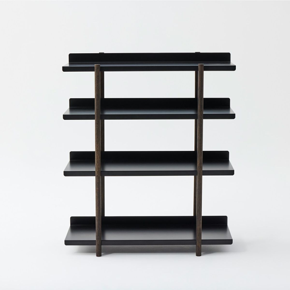 DUENDE デュエンデ MARGE SHELF 4 BK OIL STAIN FINISH マージ シェルフ ブラック オイルステインフィニッシュ DU0329BK カラー：ブラック デザイン：芦沢 啓治