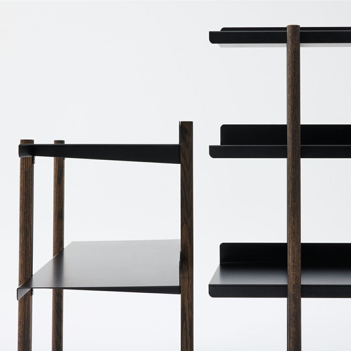 DUENDE デュエンデ MARGE SHELF 4 BK OIL STAIN FINISH マージ シェルフ ブラック オイルステインフィニッシュ DU0329BK カラー：ブラック デザイン：芦沢 啓治