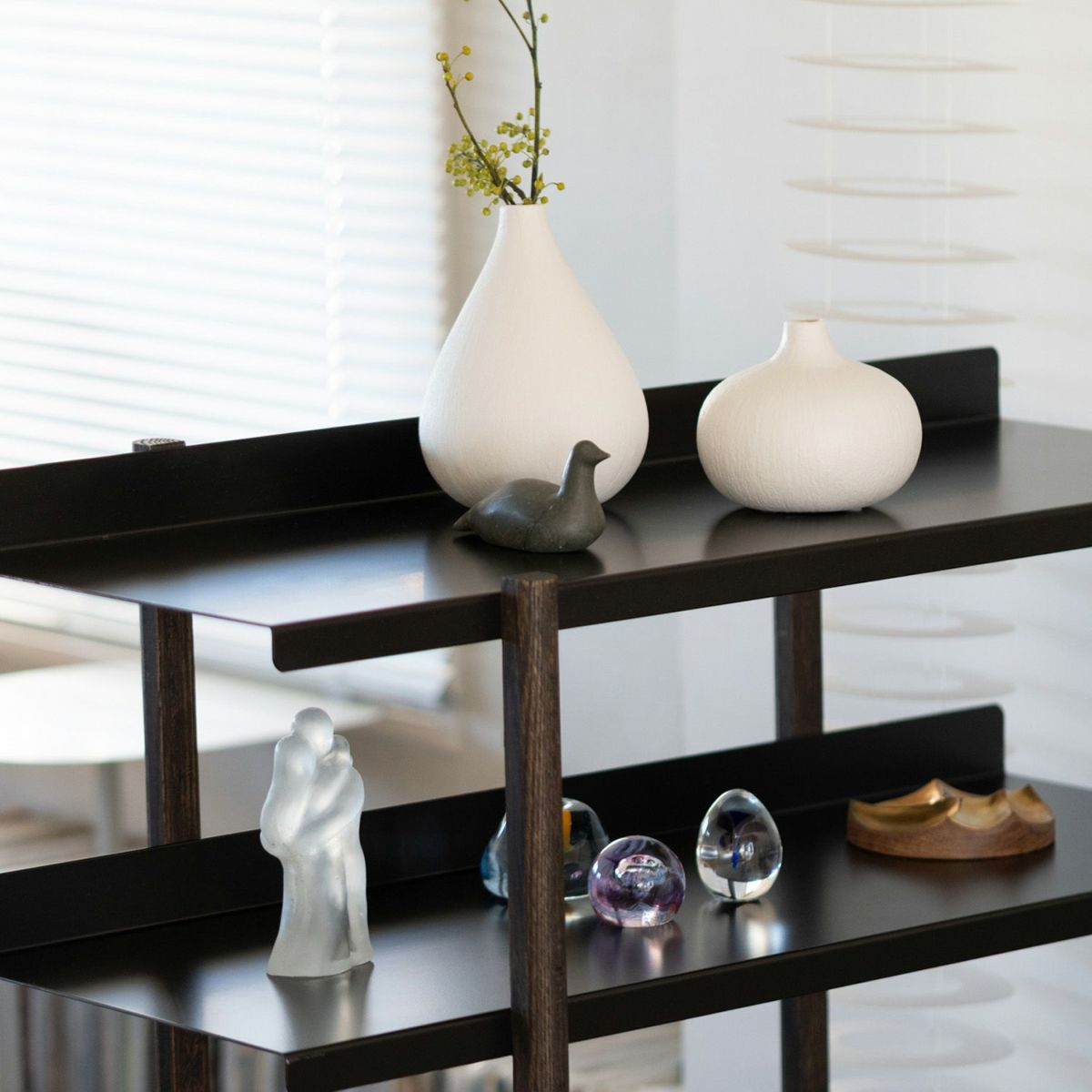 DUENDE デュエンデ MARGE SHELF 4 BK OIL STAIN FINISH マージ シェルフ ブラック オイルステインフィニッシュ DU0329BK カラー：ブラック デザイン：芦沢 啓治