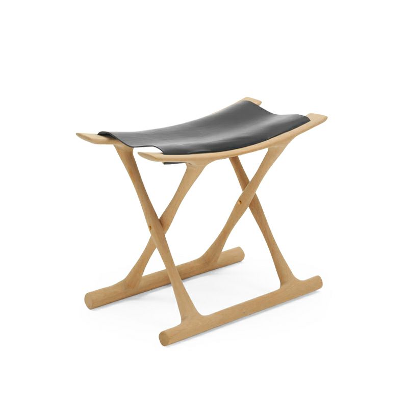 Carl Hansen & Son カール・ハンセン＆サン OW2000 Egyptian Stool エジプシャンスツール オーク（オイルフィニッシュ） 張座：サドルレザー デザイン：オーレ・ヴァンシャー