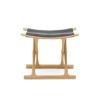 Carl Hansen & Son カール・ハンセン＆サン OW2000 Egyptian Stool エジプシャンスツール オーク（ホワイトオイルフィニッシュ） 張座：サドルレザー デザイン：オーレ・ヴァンシャー