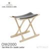 Carl Hansen & Son カール・ハンセン＆サン OW2000 Egyptian Stool エジプシャンスツール オーク（ホワイトオイルフィニッシュ） 張座：サドルレザー デザイン：オーレ・ヴァンシャー