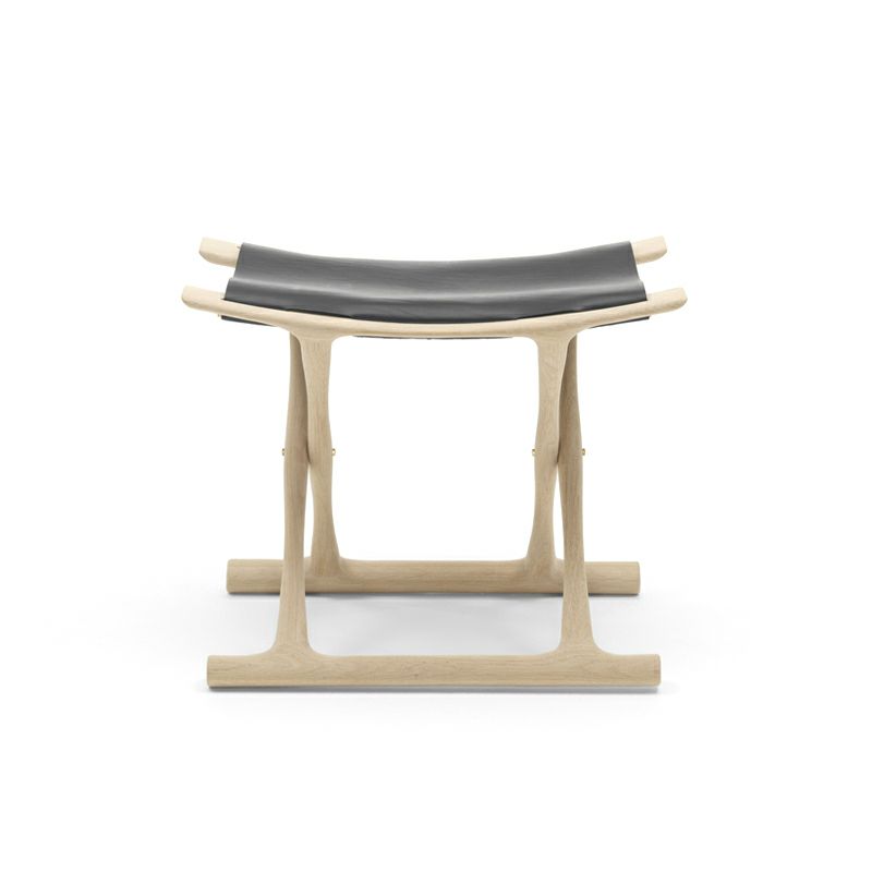  Carl Hansen & Son カール・ハンセン＆サン OW2000 Egyptian Stool エジプシャンスツール オーク（ソープフィニッシュ） 張座：サドルレザー デザイン：オーレ・ヴァンシャー