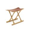 Carl Hansen & Son カール・ハンセン＆サン OW2000 Egyptian Stool エジプシャンスツール オーク（クリアラッカー塗装） 張座：サドルレザー デザイン：オーレ・ヴァンシャー