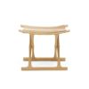 Carl Hansen & Son カール・ハンセン＆サン OW2000 Egyptian Stool エジプシャンスツール オーク（クリアラッカー塗装） 張座：サドルレザー デザイン：オーレ・ヴァンシャー
