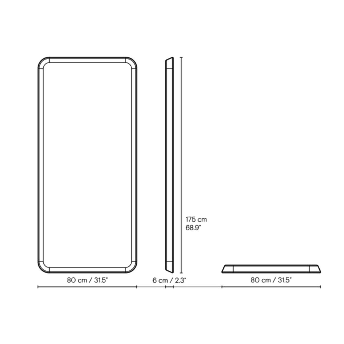 Carl Hansen & Son カール・ハンセン＆サン VLA62 Radio House Mirror ラジオハウスミラー オーク（オイルフィニッシュ） 全身鏡 デザイン：ヴィルヘルム・ラウリッツェン