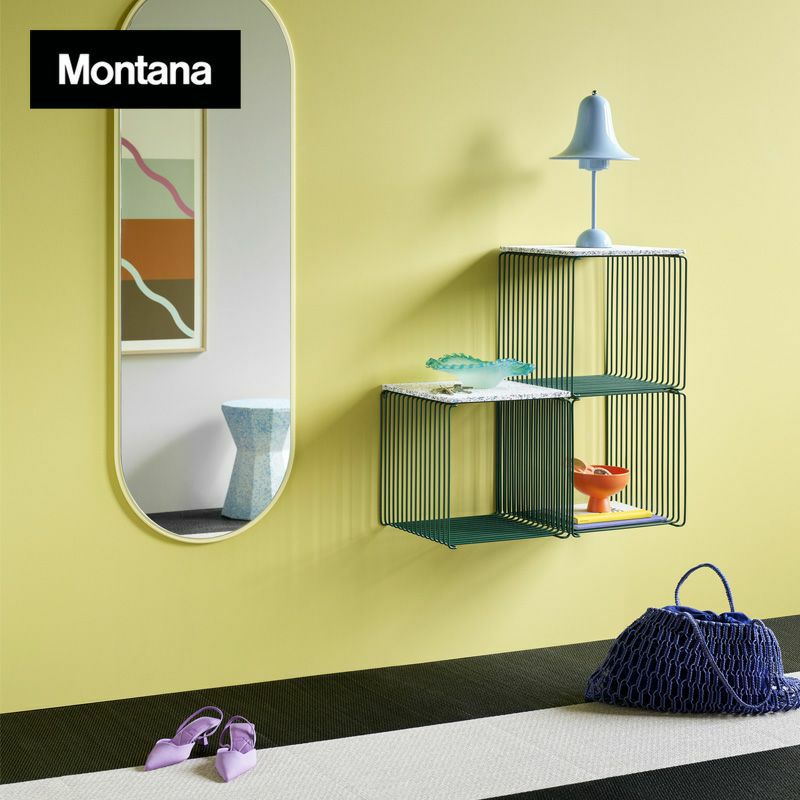 Montana モンタナ Panton Wire パントン ワイヤー専用 インレイシェルフ ダブル VPW12X サイズ：W68.2cm （奥行：25.7cm） デザイン：Verner Panton ヴェルナー・パントン