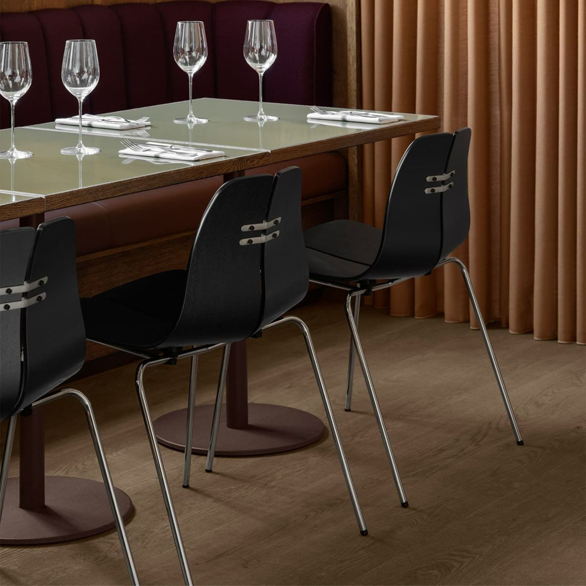 FRITZ HANSEN フリッツ・ハンセン PK3 ダイニングチェア カラードアッシュ カラー：ブラック