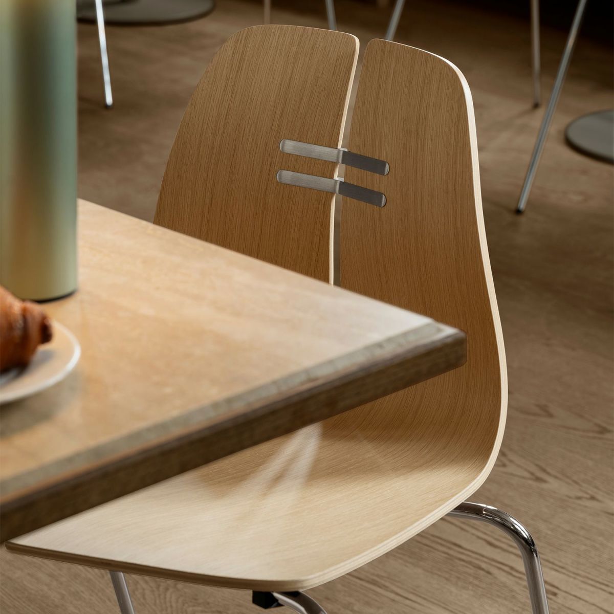 FRITZ HANSEN フリッツ・ハンセン PK3 ダイニングチェア カラー：オーク ベースカラー：クローム仕上げ 