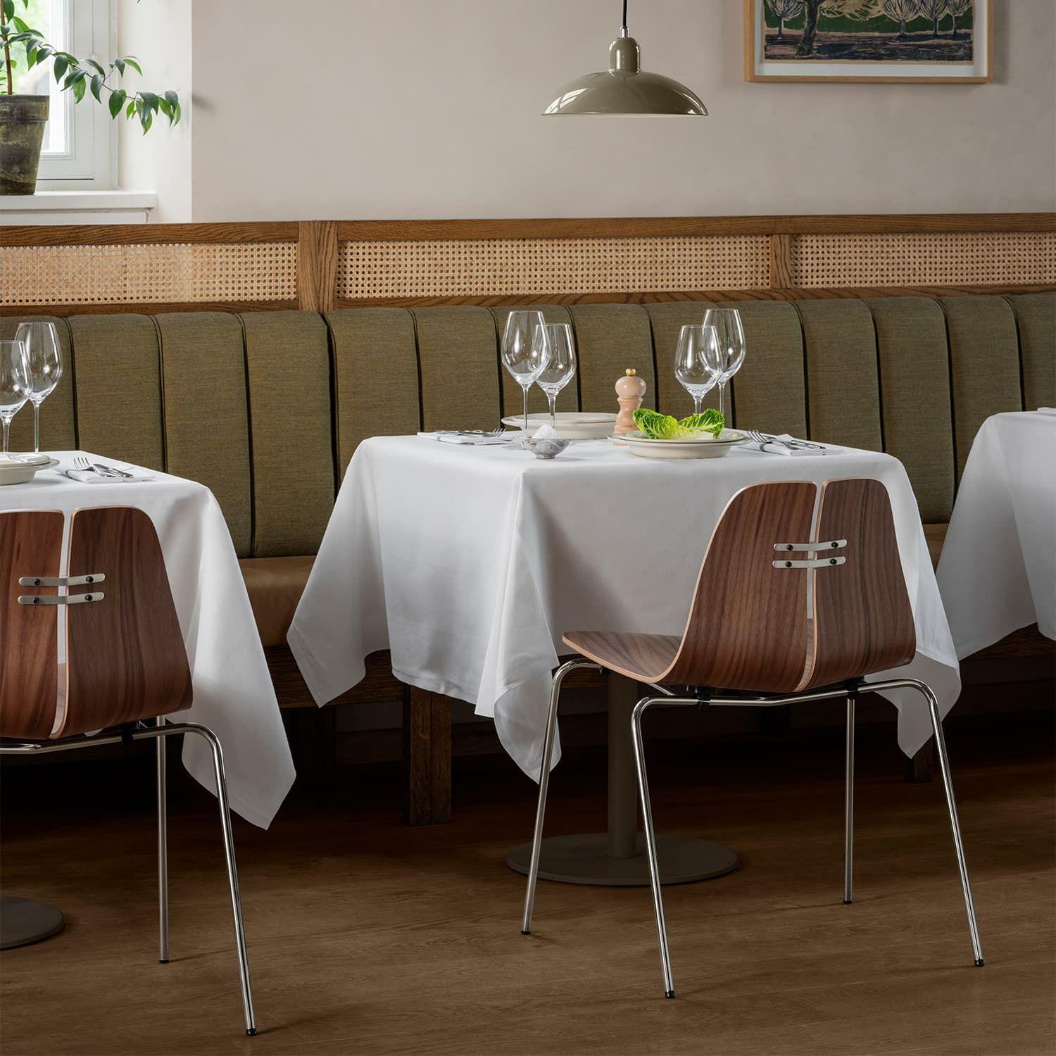 FRITZ HANSEN フリッツ・ハンセン PK3 ダイニングチェア カラー：ウォルナット ベースカラー：クローム仕上げ