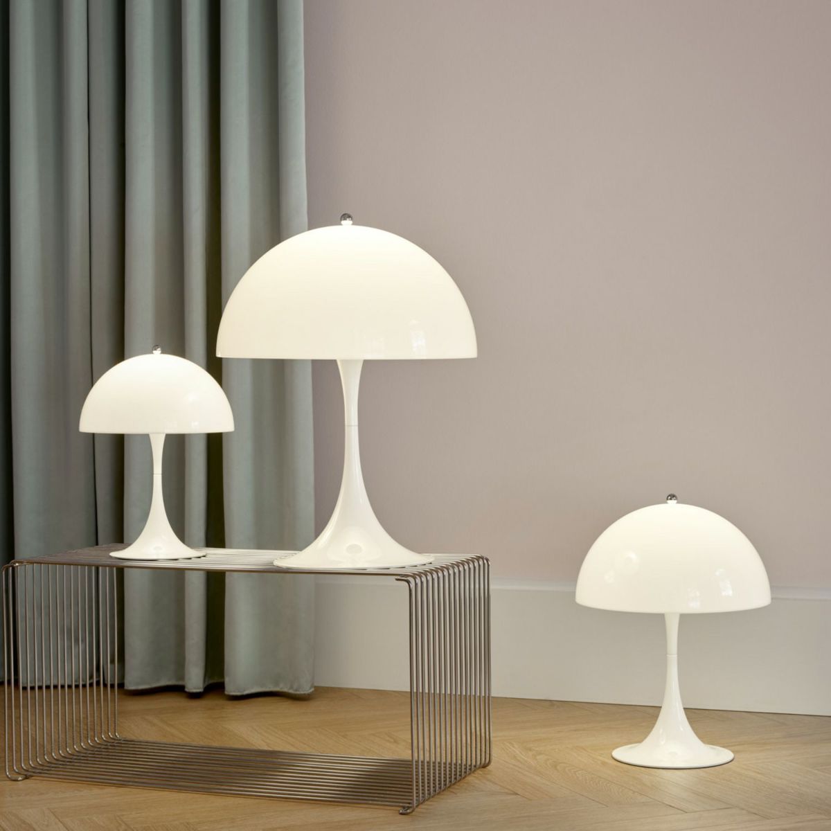 Louis Poulsen ルイスポールセン Panthella 250 Portable パンテラ 250 ポータブル テーブルランプ カラー：オパール・ベージュ デザイン：ヴェルナー・パントン