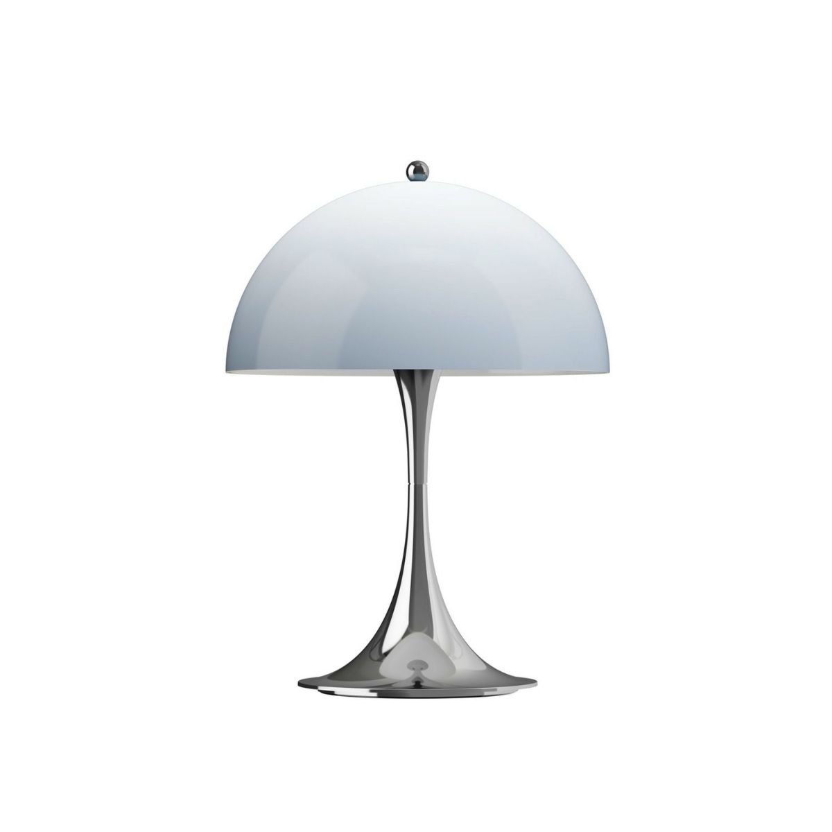 Louis Poulsen ルイスポールセン Panthella 250 Portable パンテラ 250 ポータブル テーブルランプ カラー：オパール・ブルー・グレー クローム デザイン：ヴェルナー・パントン
