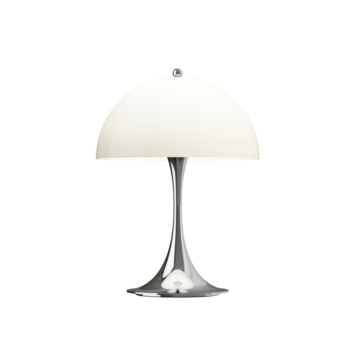 Louis Poulsen ルイスポールセン Panthella 250 Portable パンテラ 250 ポータブル テーブルランプ カラー：オパール・ベージュ クローム デザイン：ヴェルナー・パントン