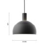 Louis Poulsen ルイスポールセン FJ Elements Pendant Lamp FJ エレメンツ ペンダントランプ Φ250mm カラー：ブラック デザイン：フィン・ユール