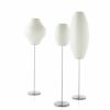 Herman Miller ハーマンミラー BUBBLE LAMPS バブルランプ Pear Lotus Floor Lamp ペアー ロータス フロアランプ Sサイズ ブラッシュ デザイン：ジョージ・ネルソン