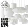 Herman Miller ハーマンミラー BUBBLE LAMPS バブルランプ Pear Lotus Floor Lamp ペアー ロータス フロアランプ Sサイズ ウォールナット デザイン：ジョージ・ネルソン