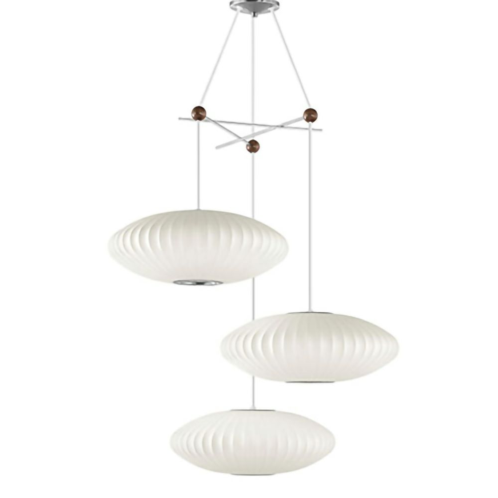 Herman Miller ハーマンミラー BUBBLE LAMPS バブルランプ Triple Bubble Lamp Fixture トリプル バブル ランプ フィクスチャー 対応サイズ：Φ480mmまで 取付け具（ランプ本体は別売） デザイン：ジョージ・ネルソン