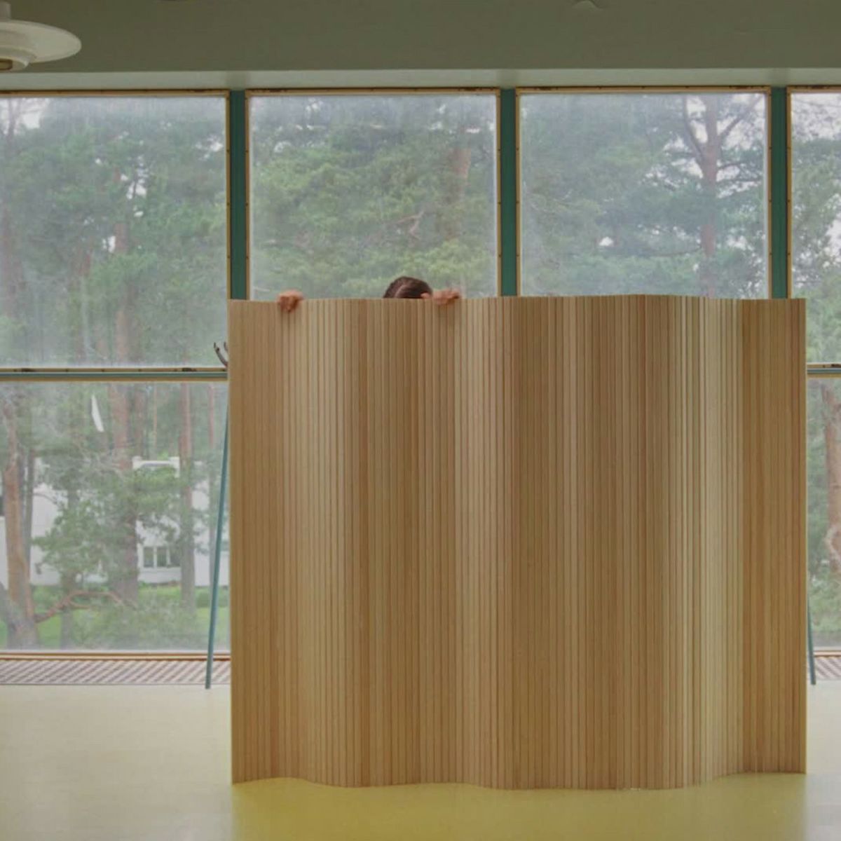 Artek アルテック 100 SCREEN スクリーン パーティション Size A W200cm × H180cm クリアラッカー仕上げ デザイン：アルヴァ・アアルト