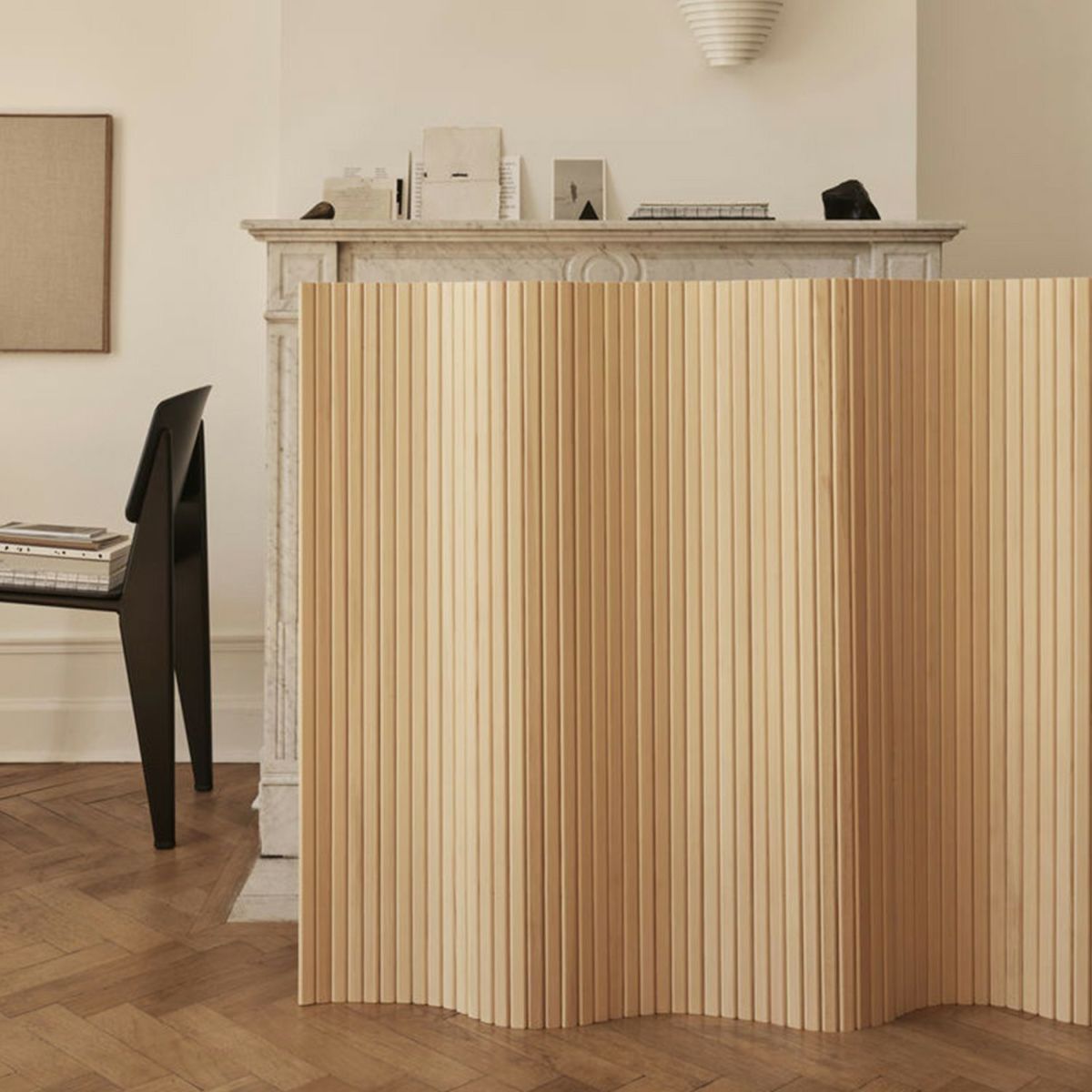 Artek アルテック 100 SCREEN スクリーン パーティション Size B W200cm × H150cm クリアラッカー仕上げ デザイン：アルヴァ・アアルト