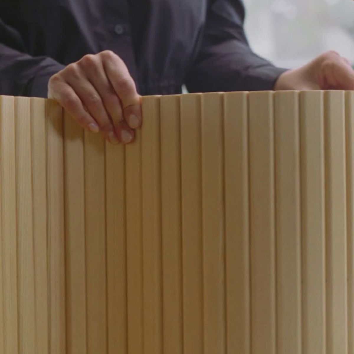 Artek アルテック 100 SCREEN スクリーン パーティション Size B W200cm × H150cm クリアラッカー仕上げ デザイン：アルヴァ・アアルト