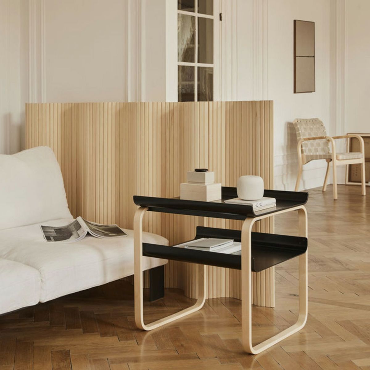 Artek アルテック 100 SCREEN スクリーン パーティション Size C W200cm × H130cm クリアラッカー仕上げ デザイン：アルヴァ・アアルト