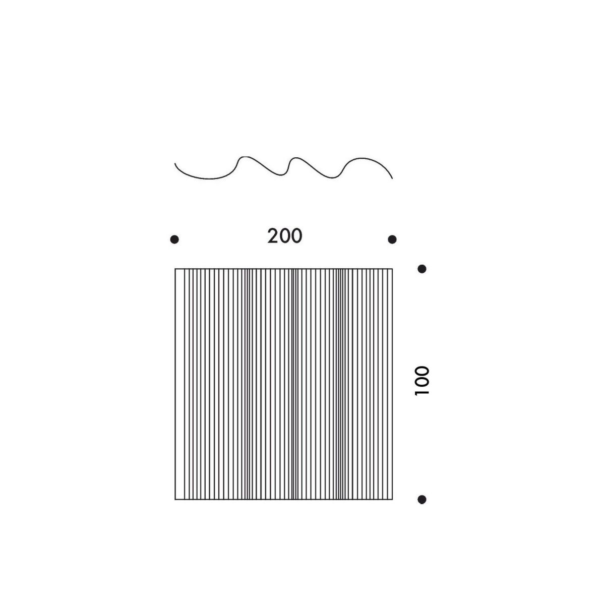Artek アルテック 100 SCREEN スクリーン パーティション Size D W200cm × H100cm クリアラッカー仕上げ デザイン：アルヴァ・アアルト