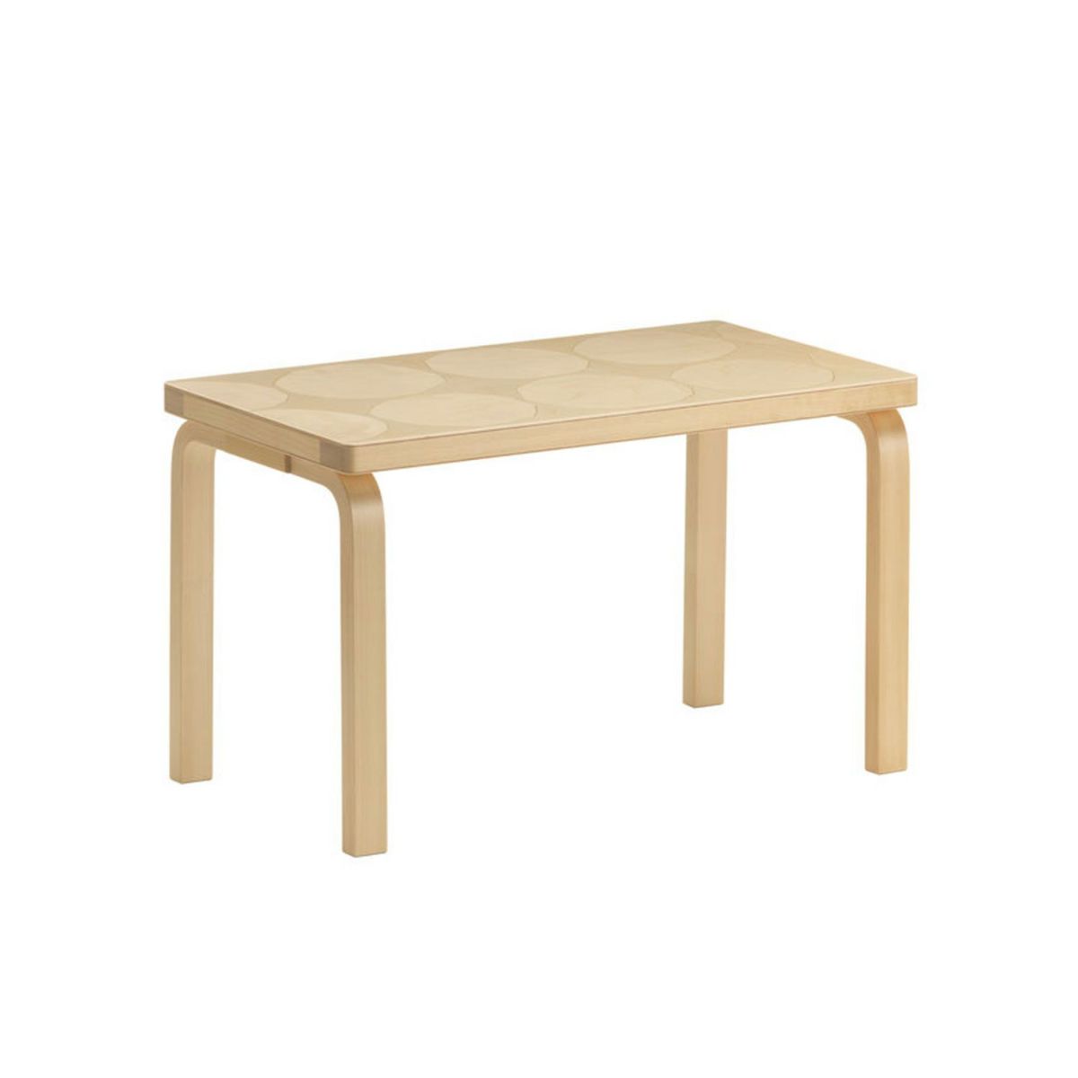 Artek アルテック ＋ marimekko マリメッコ シリーズ Anniversary Esitions BENCH 153B ベンチ 153B ソリッドトップ サイズ：72.5×40cm バーチ材 Kivet キヴェット デザイン：アルヴァ・アアルト