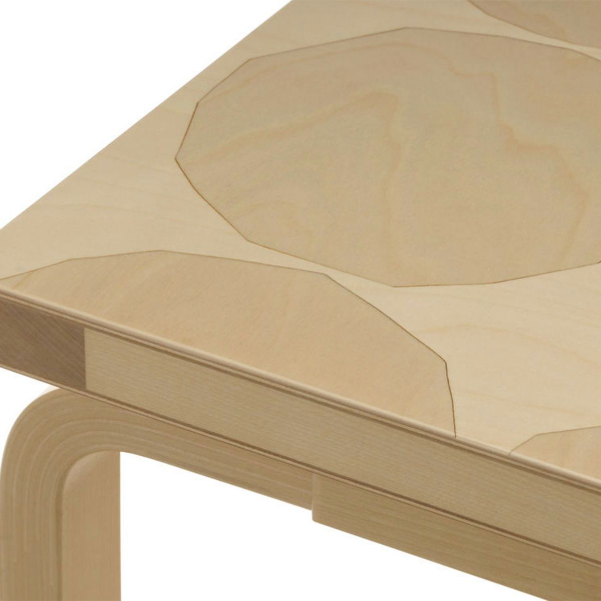 Artek アルテック ＋ marimekko マリメッコ シリーズ Anniversary Esitions BENCH 153B ベンチ 153B ソリッドトップ サイズ：72.5×40cm バーチ材 Kivet キヴェット デザイン：アルヴァ・アアルト