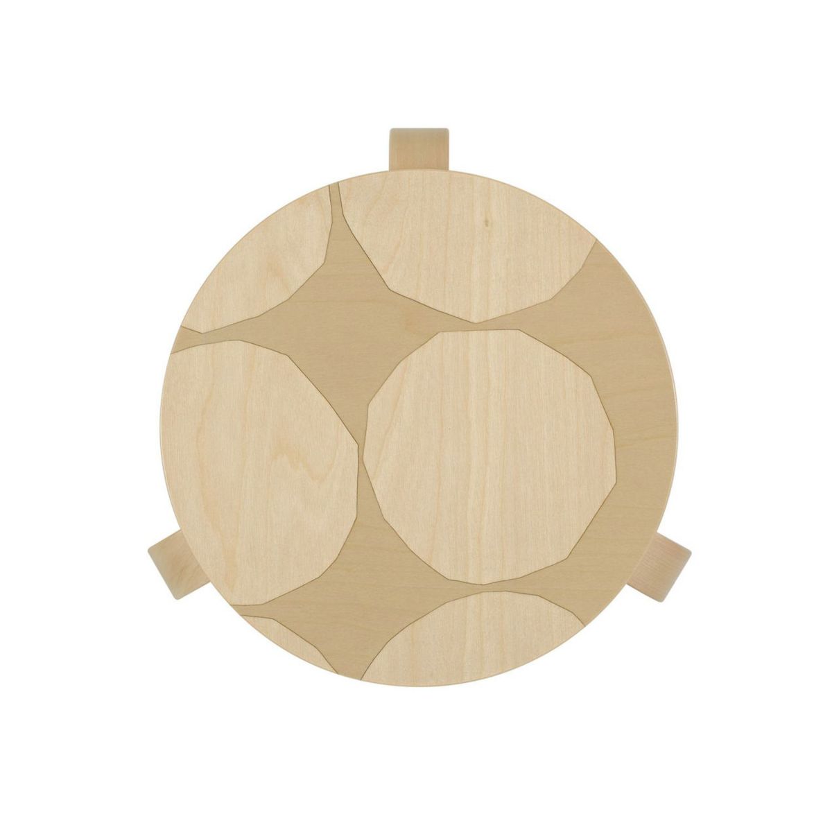 Artek アルテック ＋ marimekko マリメッコ シリーズ Anniversary Esitions STOOL 60 スツール 60 3本脚 バーチ材 Kivet キヴェット デザイン：アルヴァ・アアルト