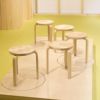 Artek アルテック ＋ marimekko マリメッコ シリーズ Anniversary Esitions STOOL 60 スツール 60 3本脚 バーチ材 Kivet キヴェット デザイン：アルヴァ・アアルト
