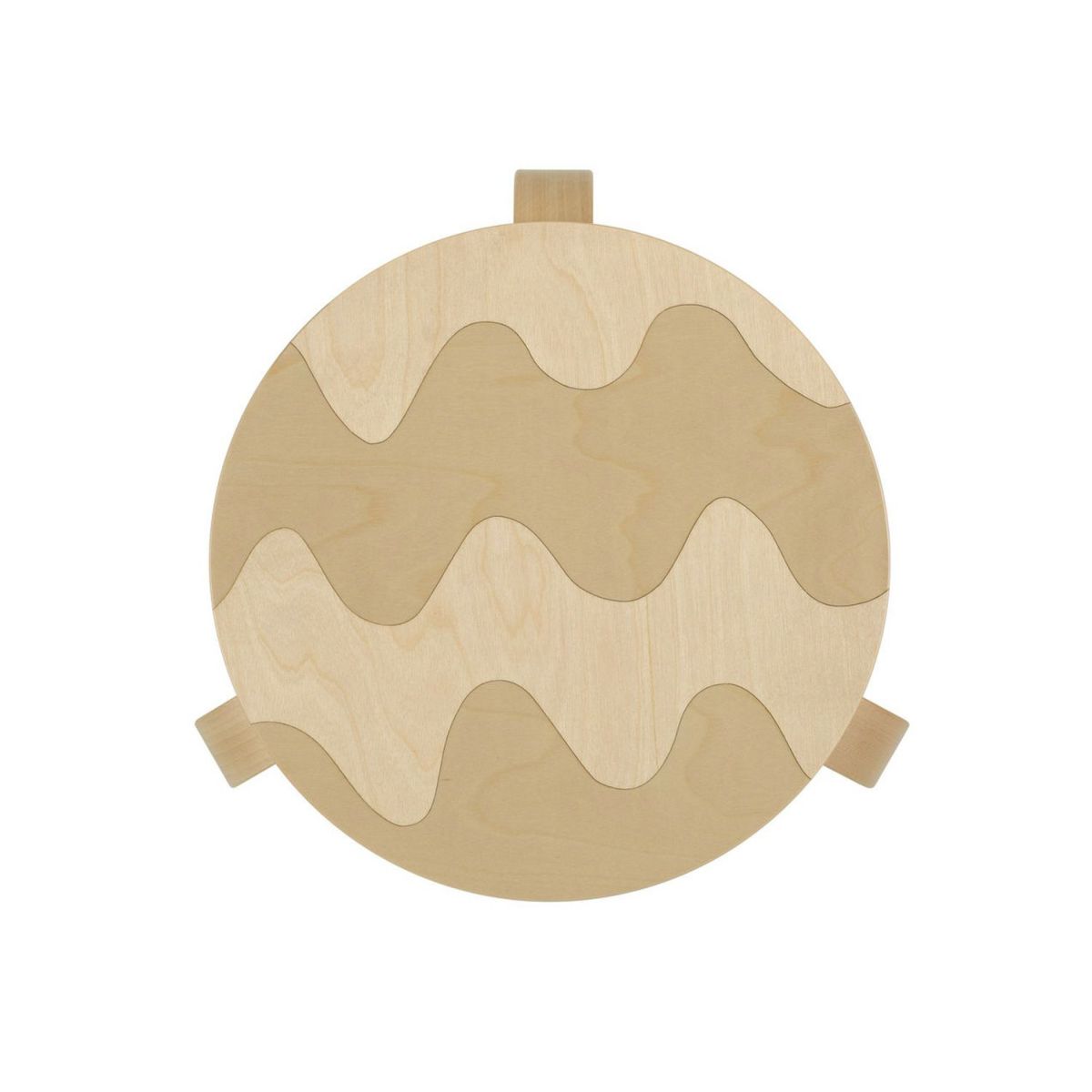 Artek アルテック ＋ marimekko マリメッコ シリーズ Anniversary Esitions STOOL 60 スツール 60 3本脚 バーチ材 Lokki ロッキ デザイン：アルヴァ・アアルト