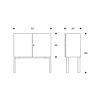 Artek アルテック CABINET 250 キャビネット 250 収納家具 ストレージ サイズ：95×60cm 高さ100cm 4本脚 バーチ ハニーステイン デザイン：アルヴァ・アアルト