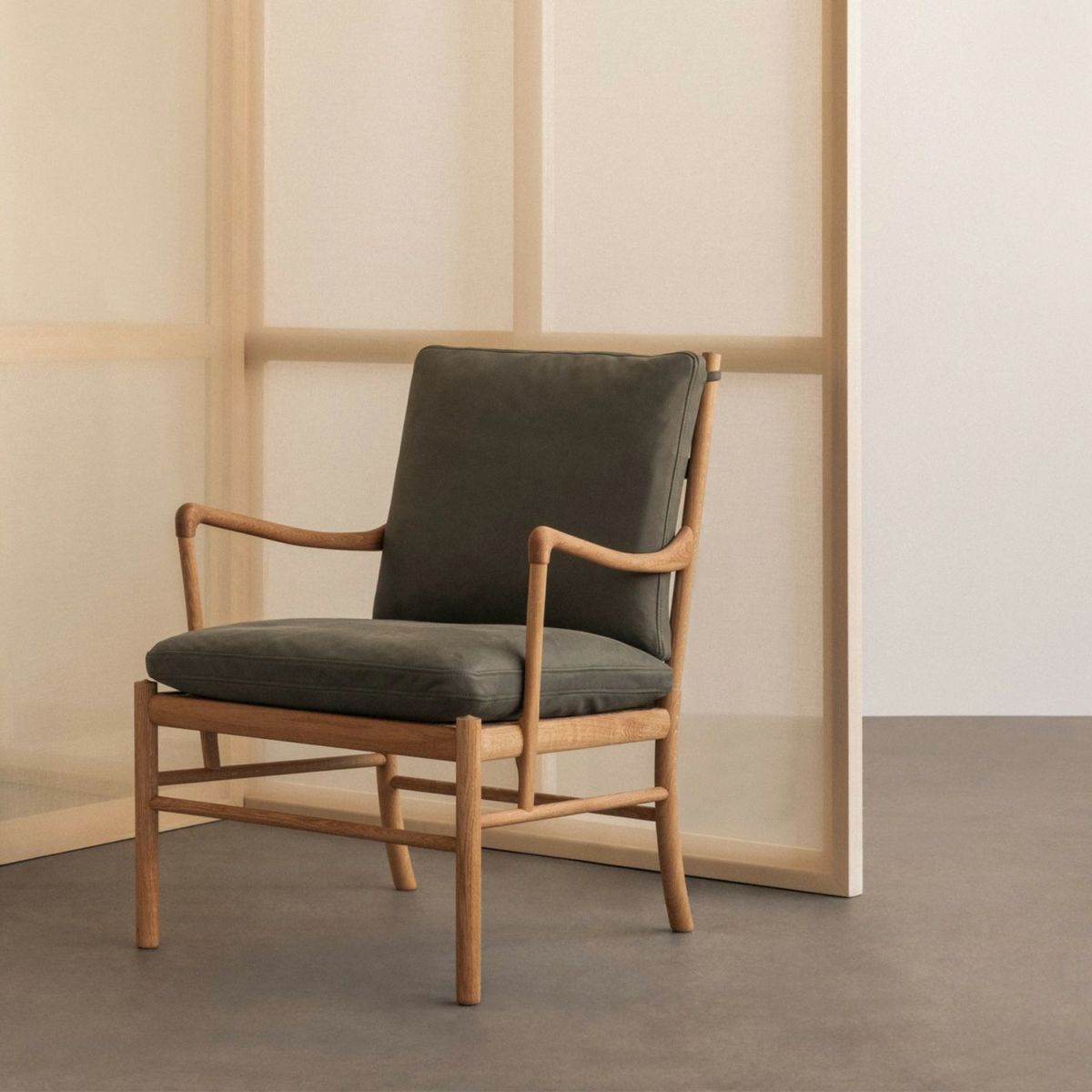 Carl Hansen & Son カール・ハンセン＆サン OW149 コロニアルチェア オーク （オイルフィニッシュ） 張座：レザー Terra テラ デザイン：オーレ・ヴァンシャー
