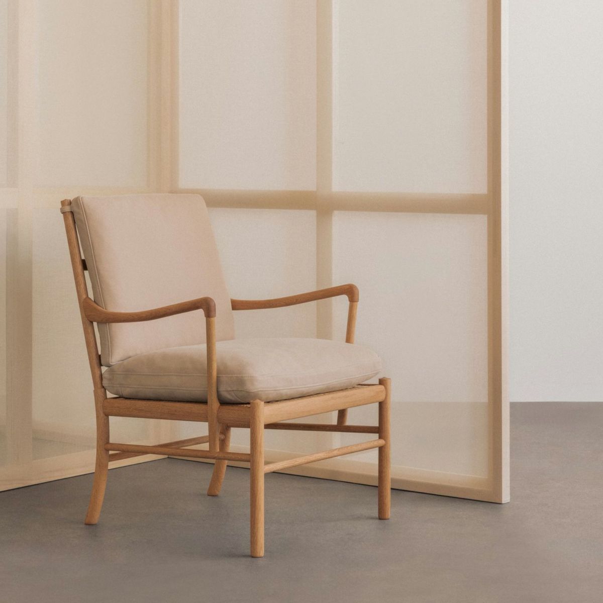 Carl Hansen & Son カール・ハンセン＆サン OW149 コロニアルチェア オーク （オイルフィニッシュ） 張座：レザー Terra テラ デザイン：オーレ・ヴァンシャー