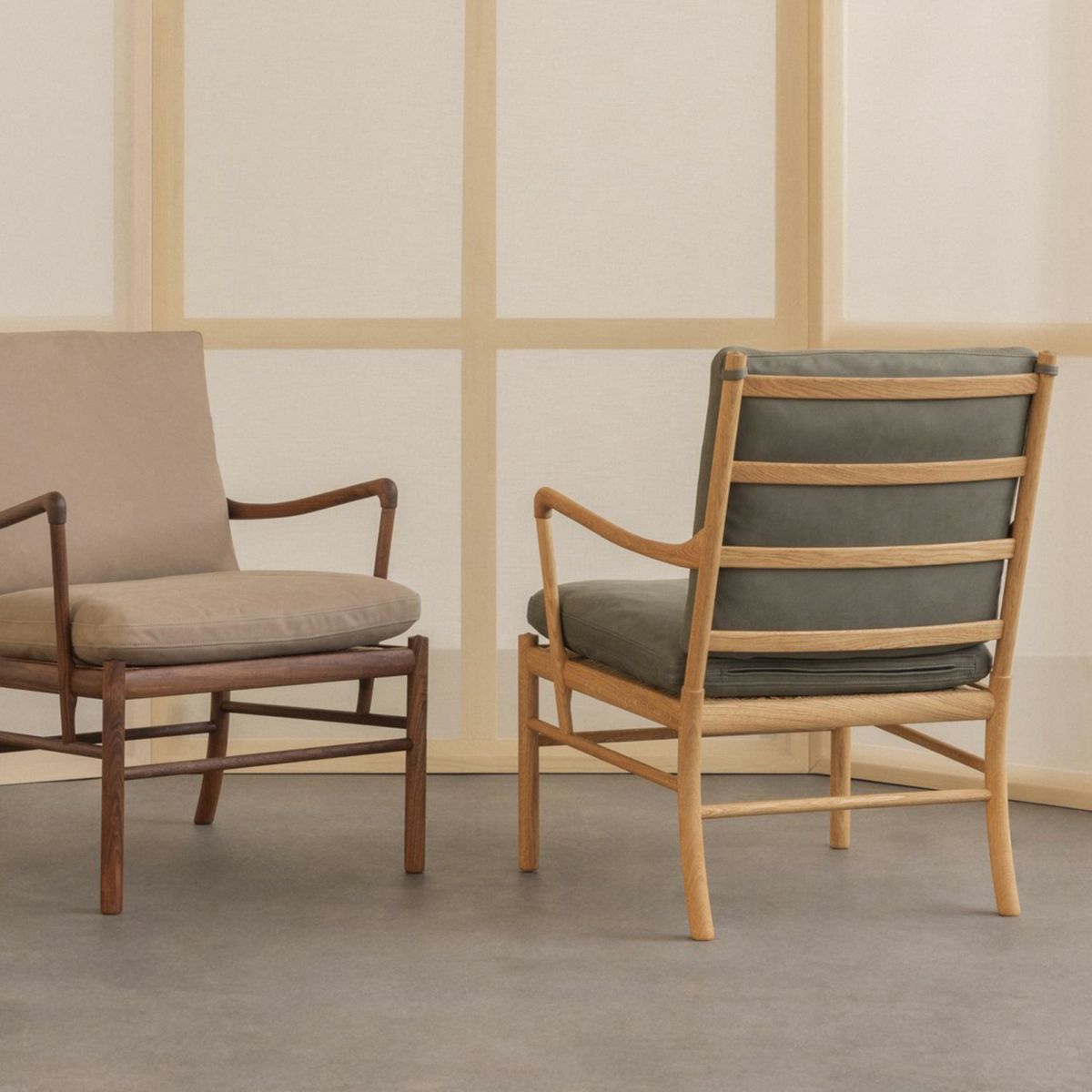 Carl Hansen & Son カール・ハンセン＆サン OW149 コロニアルチェア オーク （オイルフィニッシュ） 張座：レザー Terra テラ デザイン：オーレ・ヴァンシャー