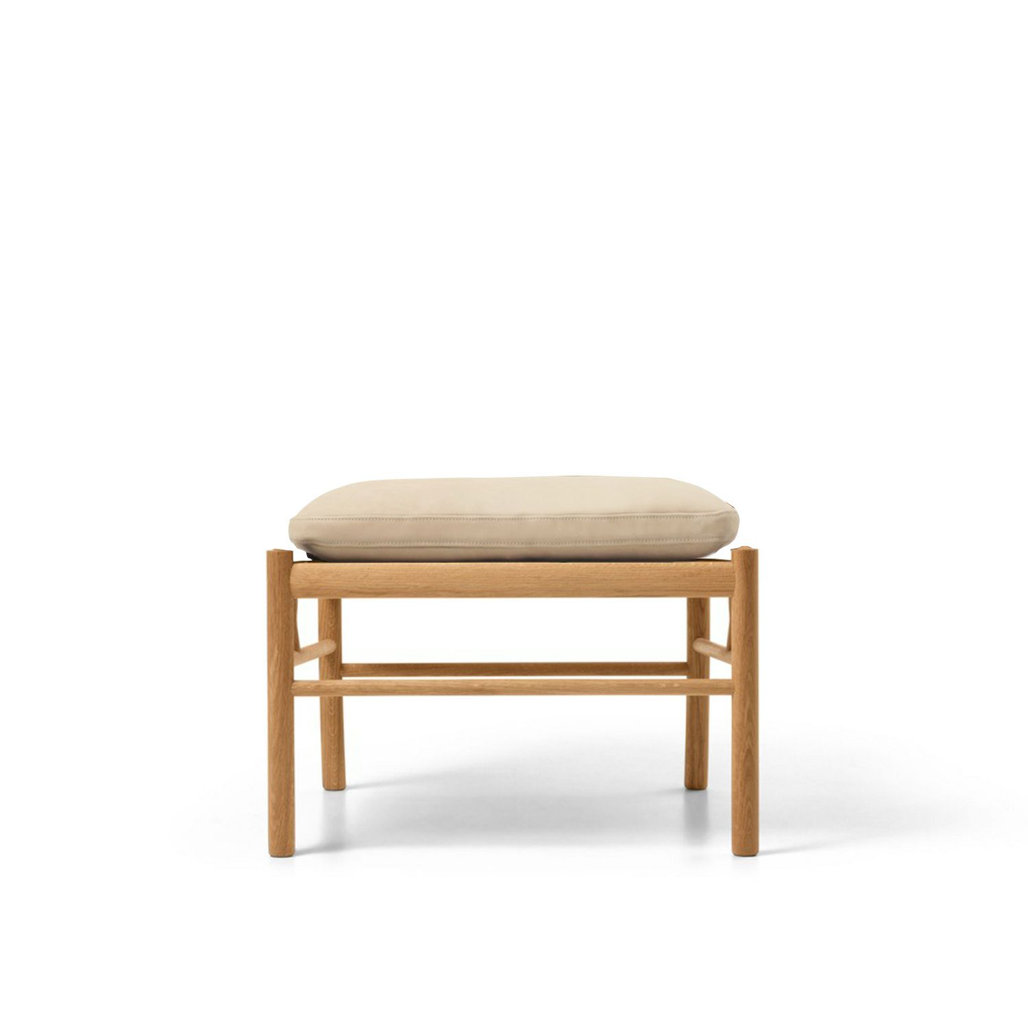 Carl Hansen & Son カール・ハンセン＆サン OW149F コロニアルスツール オットマン フットスツール オーク （オイルフィニッシュ） 張座：レザー Terra テラ デザイン：オーレ・ヴァンシャー