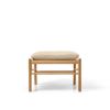 Carl Hansen & Son カール・ハンセン＆サン OW149F コロニアルスツール オットマン フットスツール オーク （オイルフィニッシュ） 張座：レザー Terra テラ デザイン：オーレ・ヴァンシャー