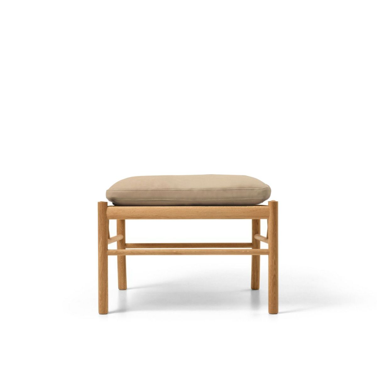 Carl Hansen & Son カール・ハンセン＆サン OW149F コロニアルスツール オットマン フットスツール オーク （オイルフィニッシュ） 張座：レザー Terra テラ デザイン：オーレ・ヴァンシャー