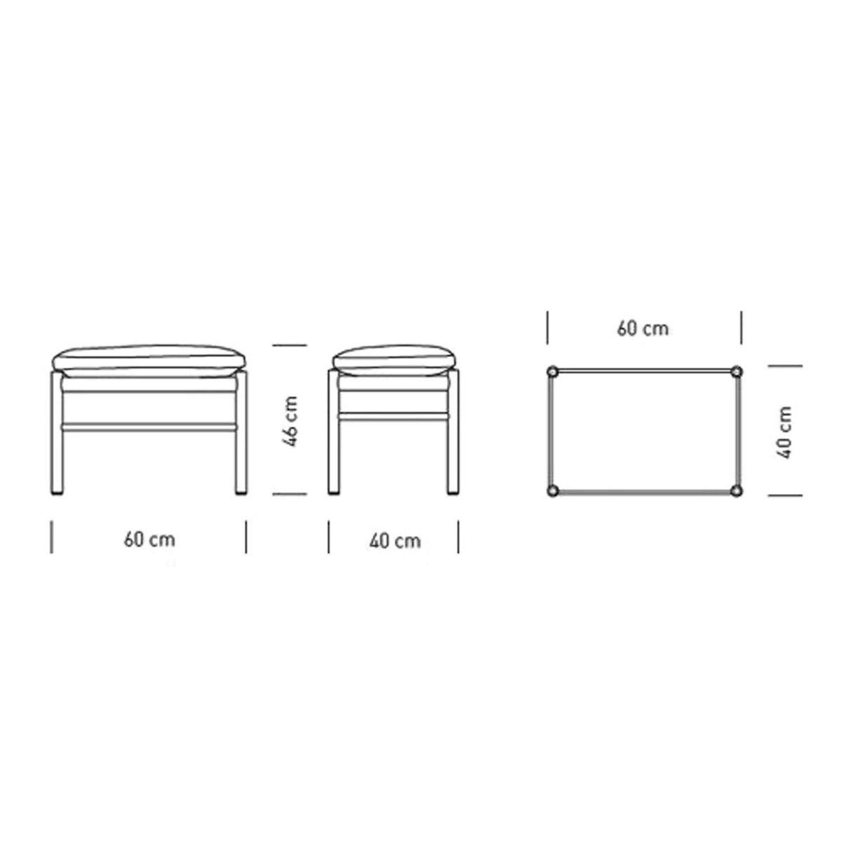 Carl Hansen & Son カール・ハンセン＆サン OW149F コロニアルスツール オットマン フットスツール オーク （オイルフィニッシュ） 張座：レザー Terra テラ デザイン：オーレ・ヴァンシャー