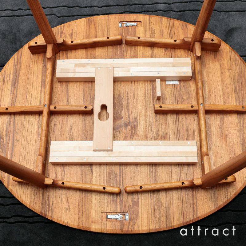 Carl Hansen & Son カール・ハンセン＆サン CH337 伸長式 ダイニングテーブル W140cm チーク (オイルフィニッシュ) デザイン：ハンス・J・ウェグナー