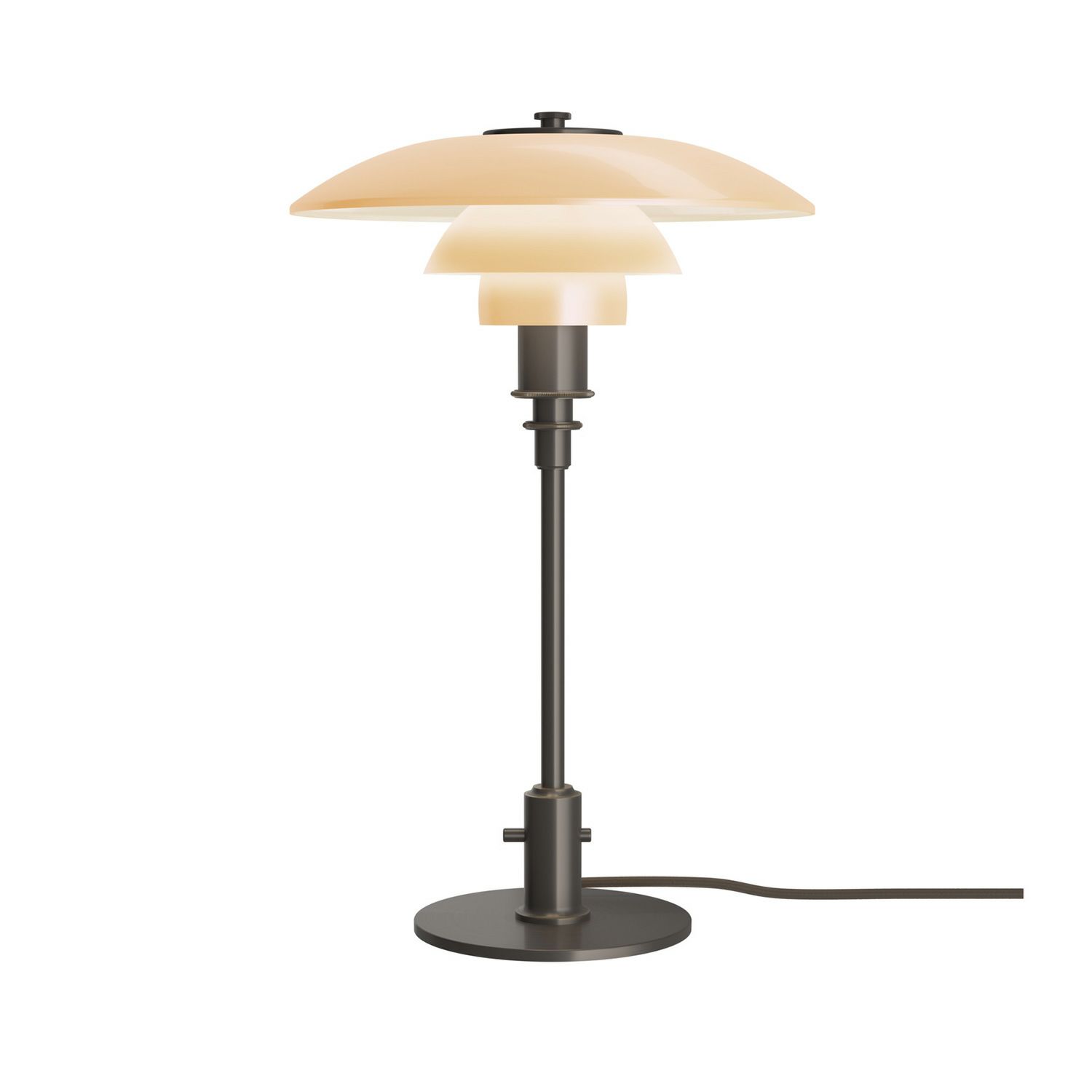 Louis Poulsen ルイスポールセン PH 3/2 Dusty Terracotta Table Lamp PH 3/2 ダスティー・テラコッタ テーブルランプ スタンドライト Φ285mm カラー：ダスティ・テラコッタ 真鍮エイジング加工 デザイン：ポール・ヘニングセン