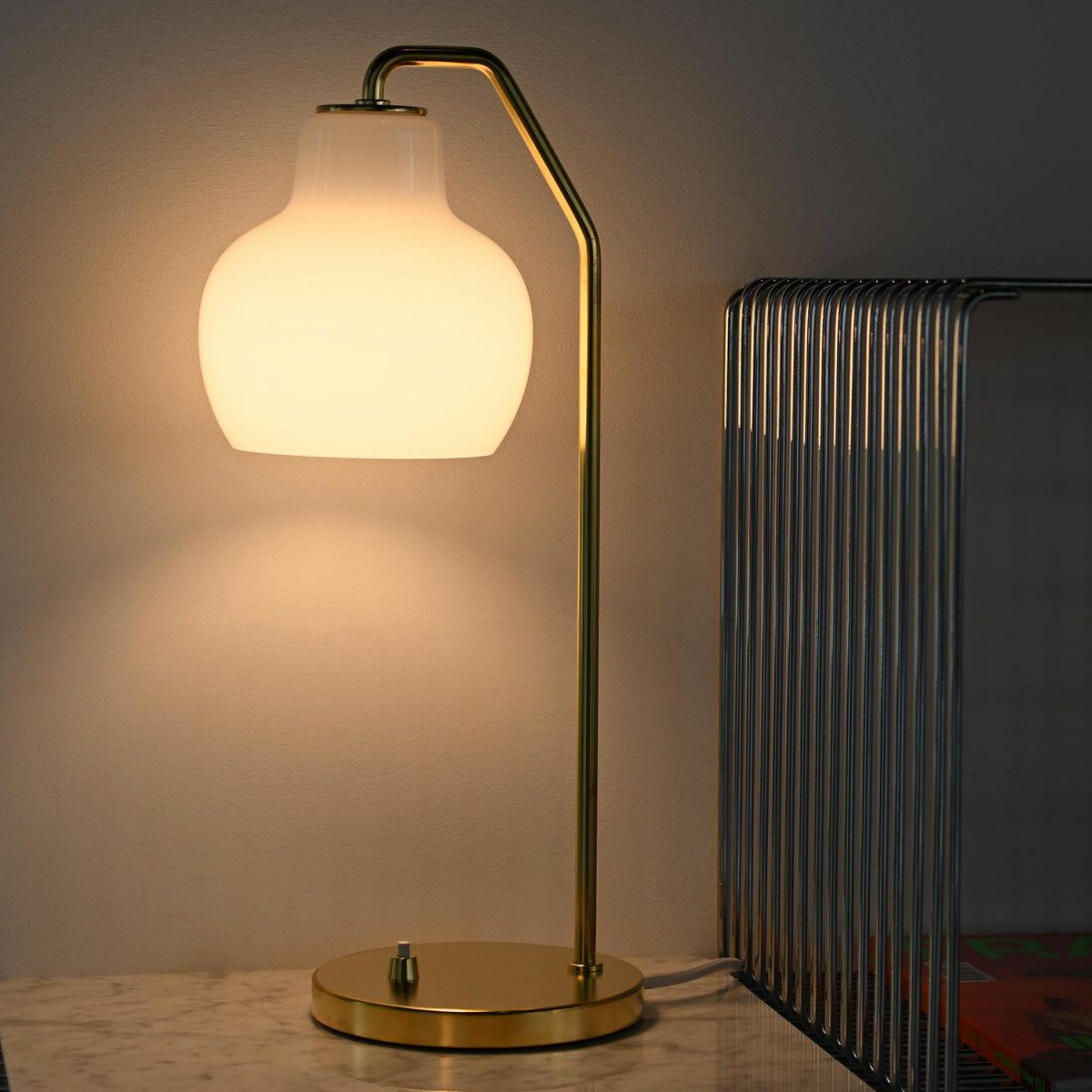 Louis Poulsen ルイスポールセン VL Ring Crown Table Lamp リングクラウン テーブルランプ Φ150 乳白ガラス デザイン：ヴィルヘルム・ラウリッツェン