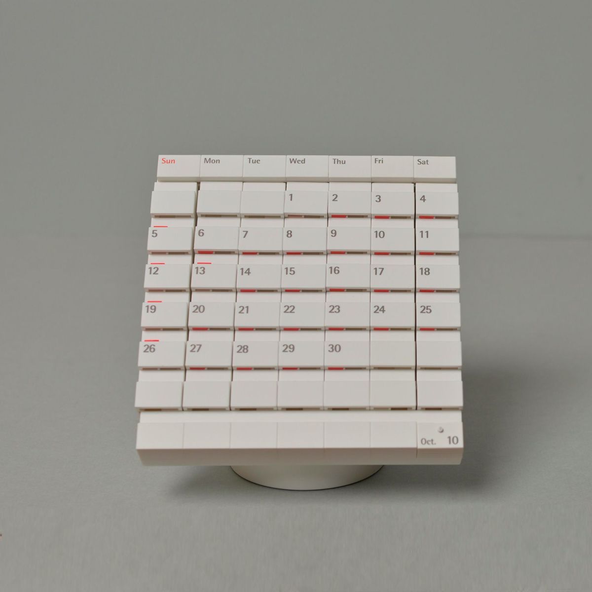 Date Block デートブロック 卓上万年カレンダー デスクトップ デザイン：2タイプ カラー：2色 日本製