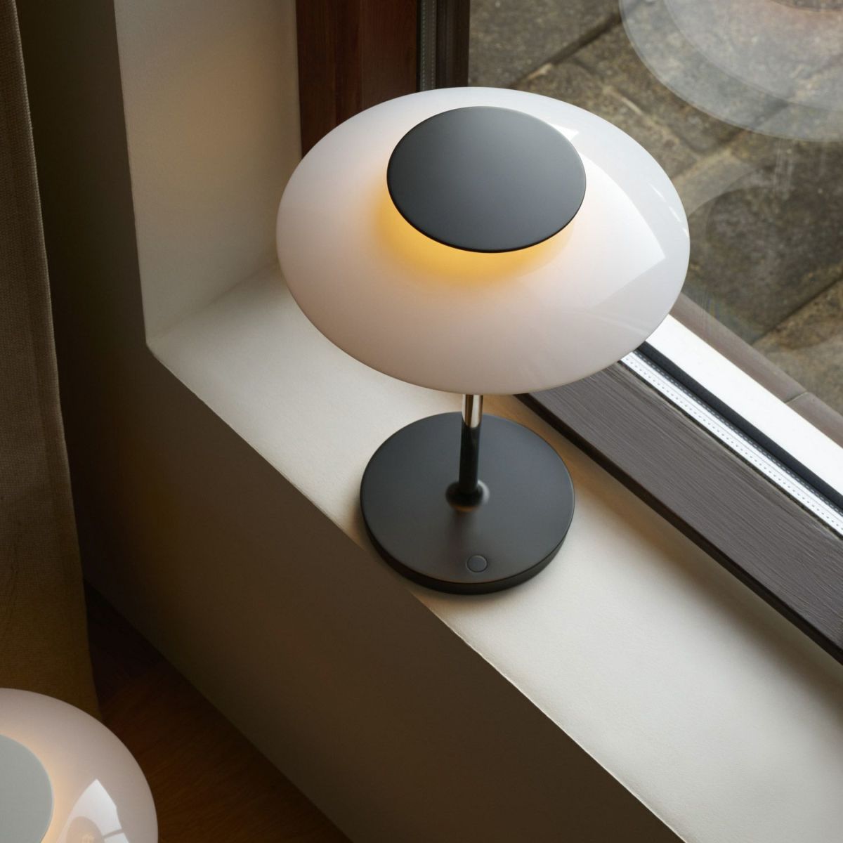 Louis Poulsen ルイスポールセン PH 80 Portable ポータブル LED テーブルランプ スタンドライト Φ230mm （シルヴァー・クローム） ポール・ヘニングセン